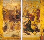 Hans Suss von Kulmbach Christ and the Virgin Before God The Father oil painting